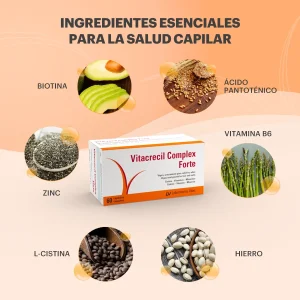 Vitacrecil Complex Forte Pack 60 cápsulas ingredientes